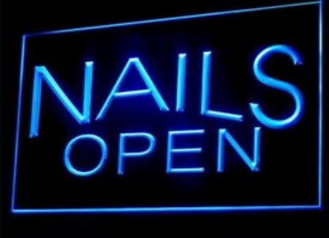 Nails Open Weekend LED Neon Sign
